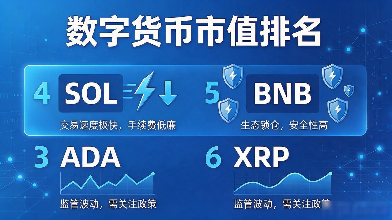 cs数字货币排行最新，2026主流币市值排名散户该看这几枚