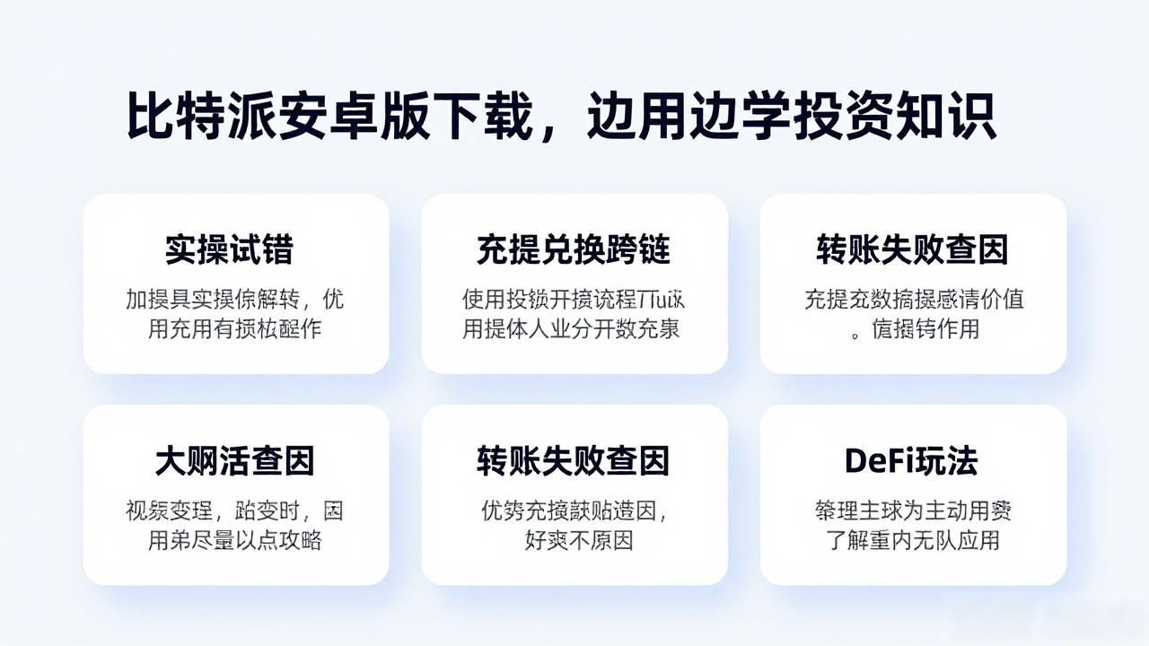 如何通过比特派安卓版下载积累投资知识？_私钥助记词去中心化学习_比特派安卓版下载