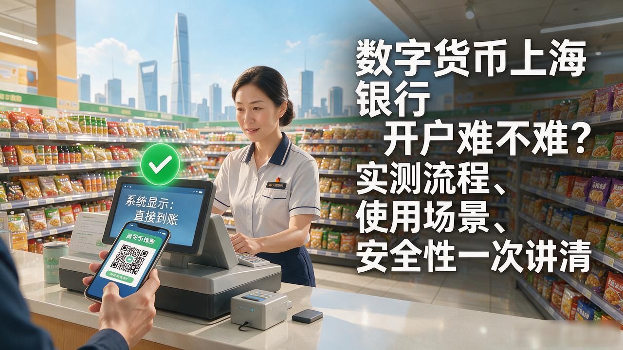 数字货币上海银行开户难不难？实测流程、使用场景、安全性一次讲清