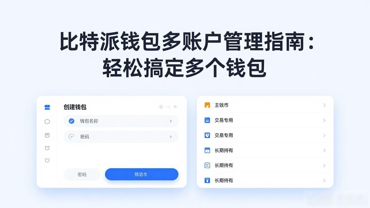 比特派钱包多账户管理_如何在比特派钱包app中管理多个账户？_创建钱包助记词备份