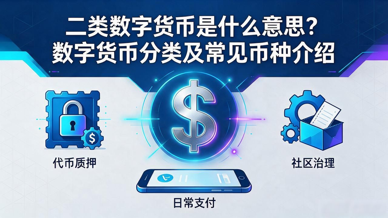 二类数字货币是什么意思？数字货币分类及常见币种介绍