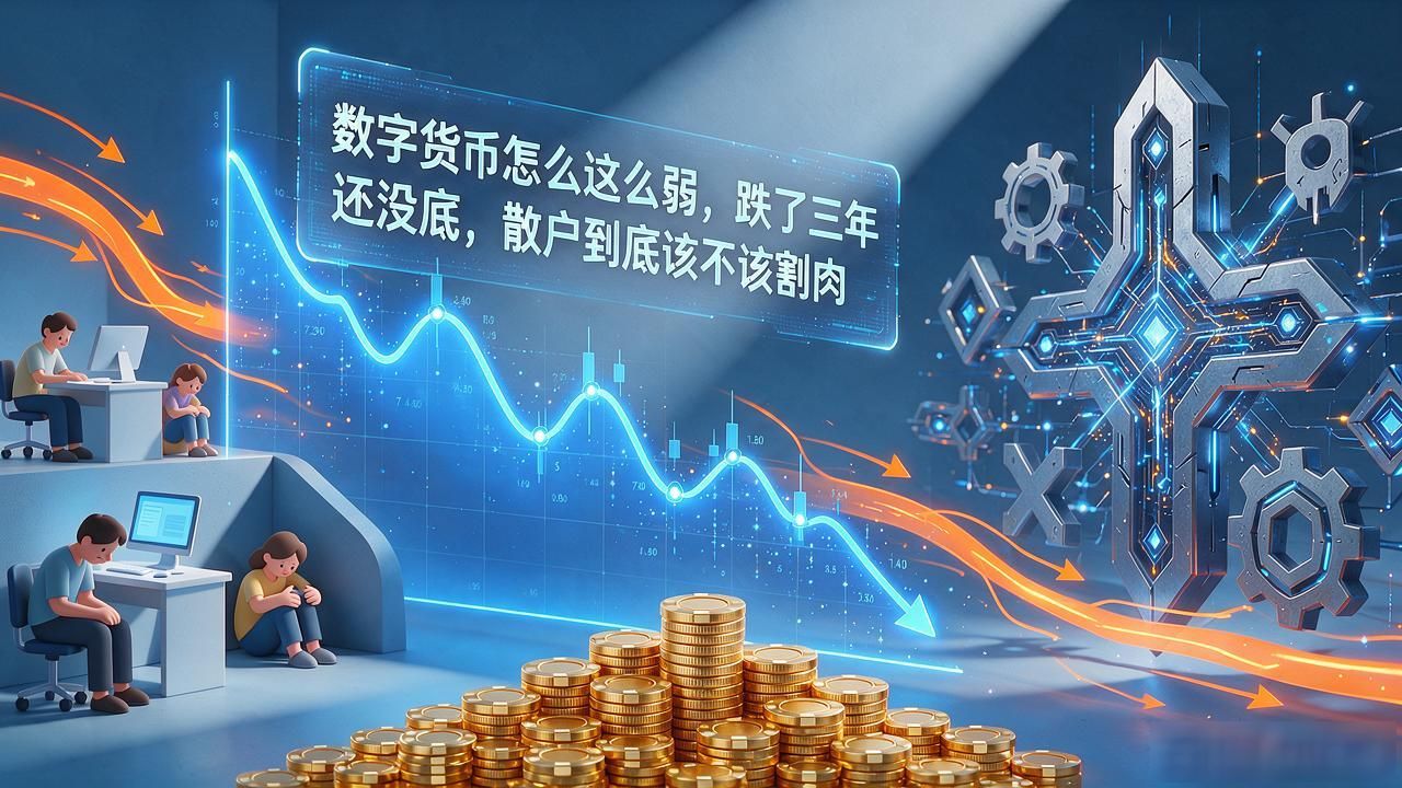 数字货币怎么这么弱，跌了三年还没底，散户到底该不该割肉