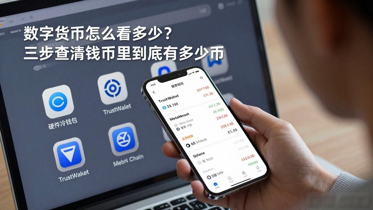 数字货币怎么看多少？三步查清钱包里到底有多少币