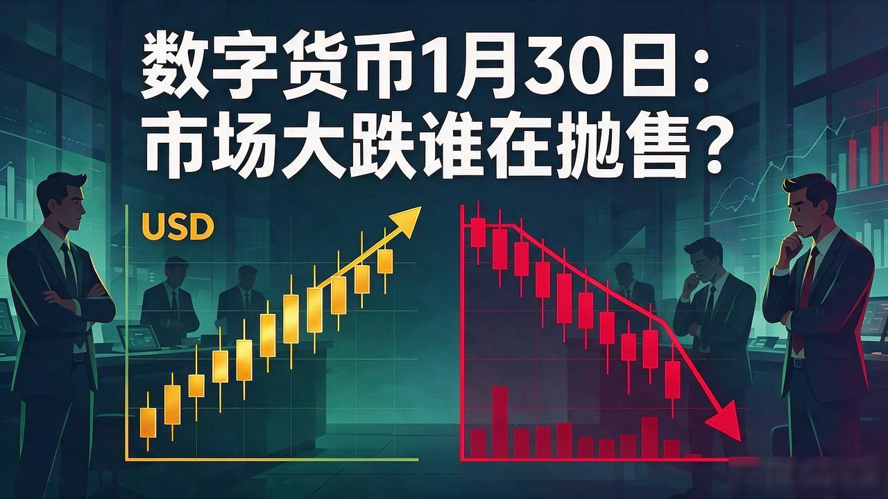 数字货币1月30日：市场大跌谁在抛售？