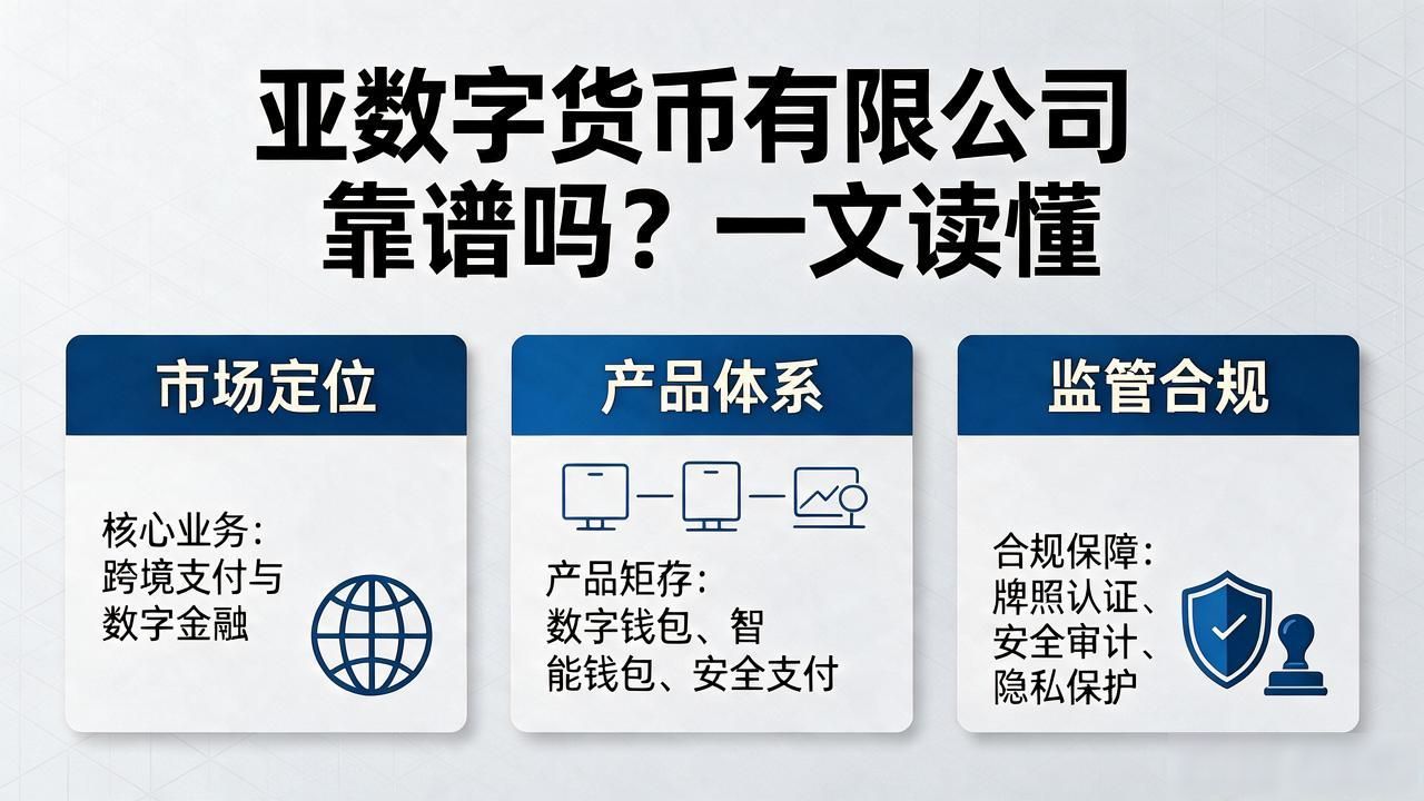 亚数字货币有限公司靠谱吗？一文读懂