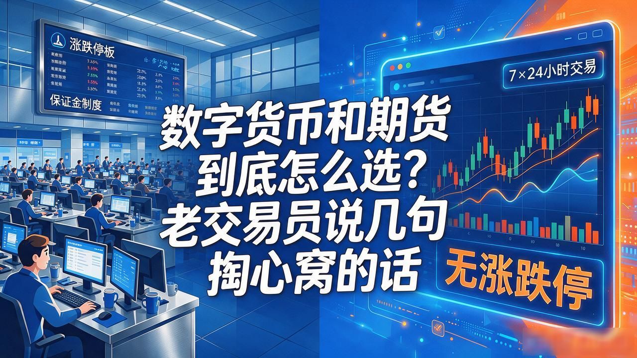 数字货币和期货到底怎么选？老交易员说几句掏心窝的话