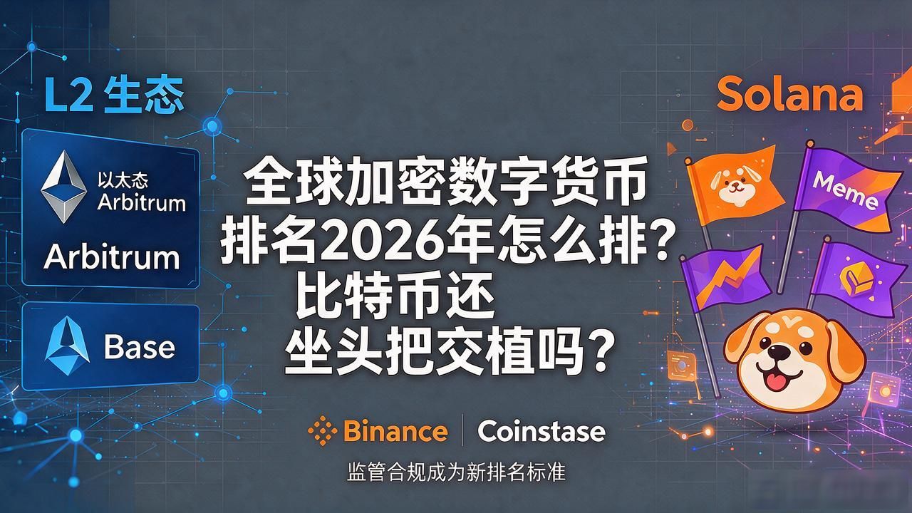 全球加密数字货币排名2026年怎么排？比特币还坐头把交椅吗