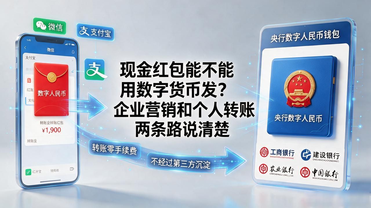 现金红包能不能用数字货币发？企业营销和个人转账两条路说清楚