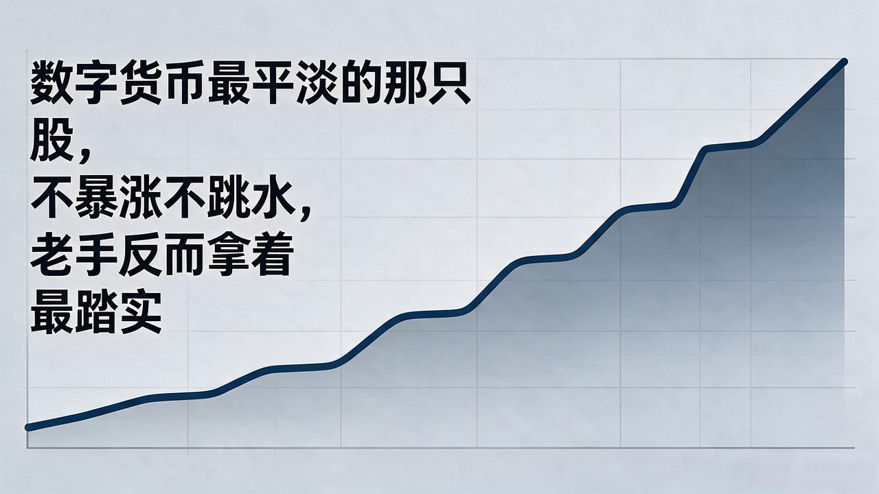 数字货币最平淡的那只股，不暴涨不跳水，老手反而拿着最踏实