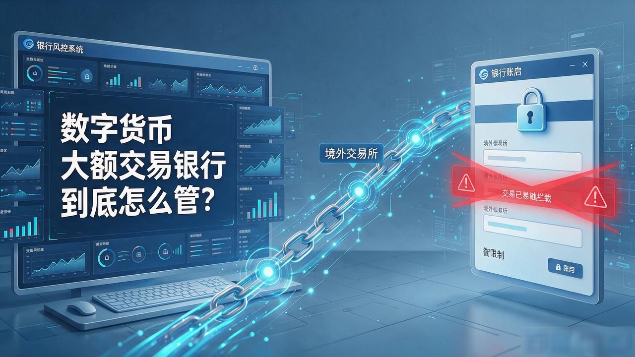 数字货币大额交易银行到底怎么管？这些隐藏规矩不摸清，钱可能打水漂