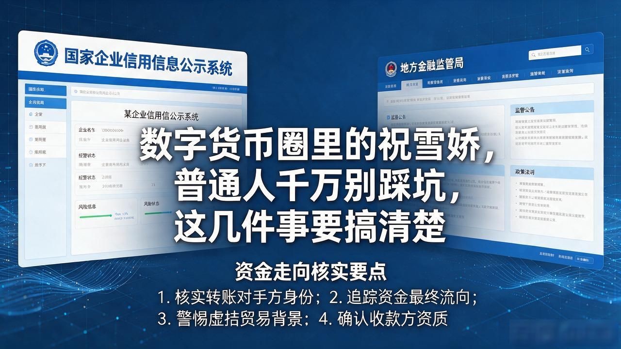 数字货币圈里的祝雪娇，普通人千万别踩坑，这几件事要搞清楚
