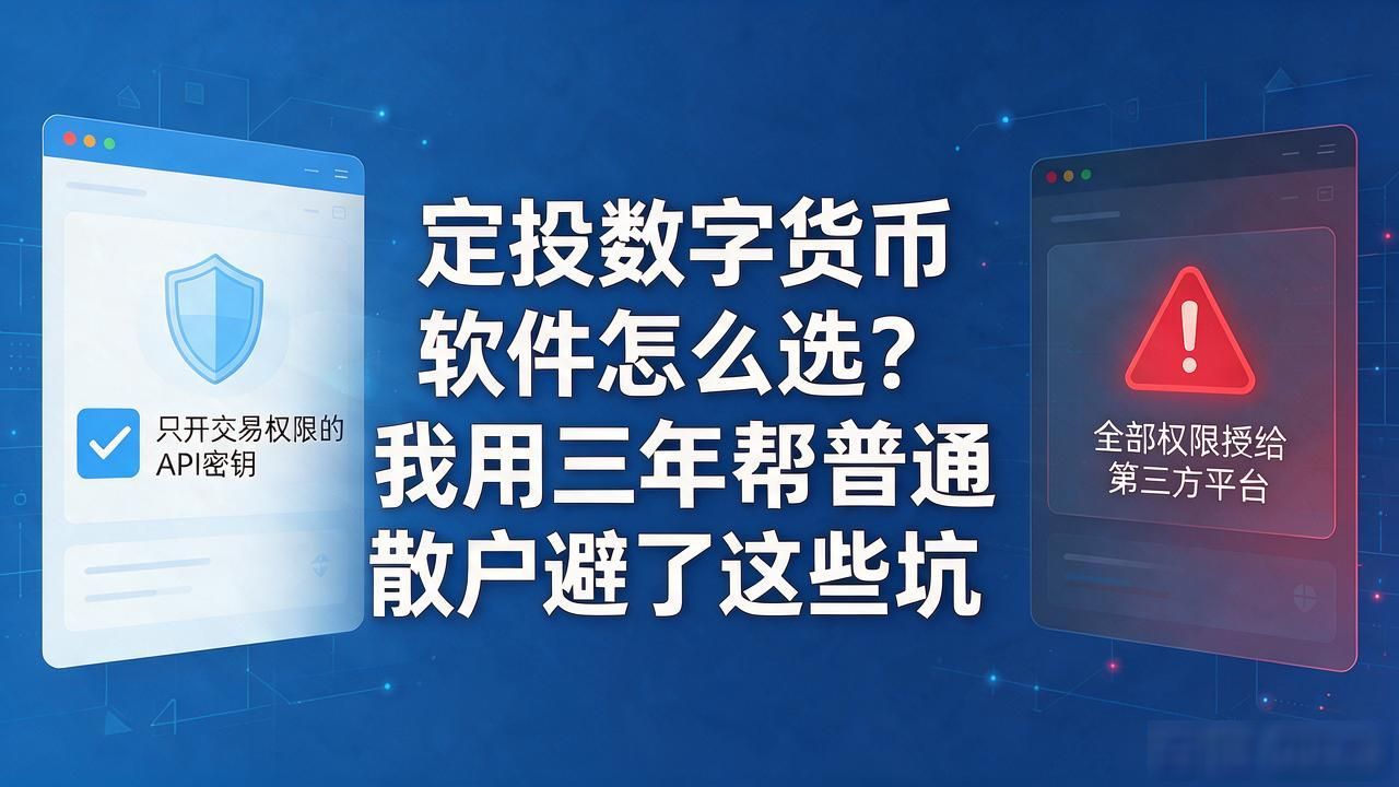 定投数字货币软件怎么选？我用三年帮普通散户避了这些坑