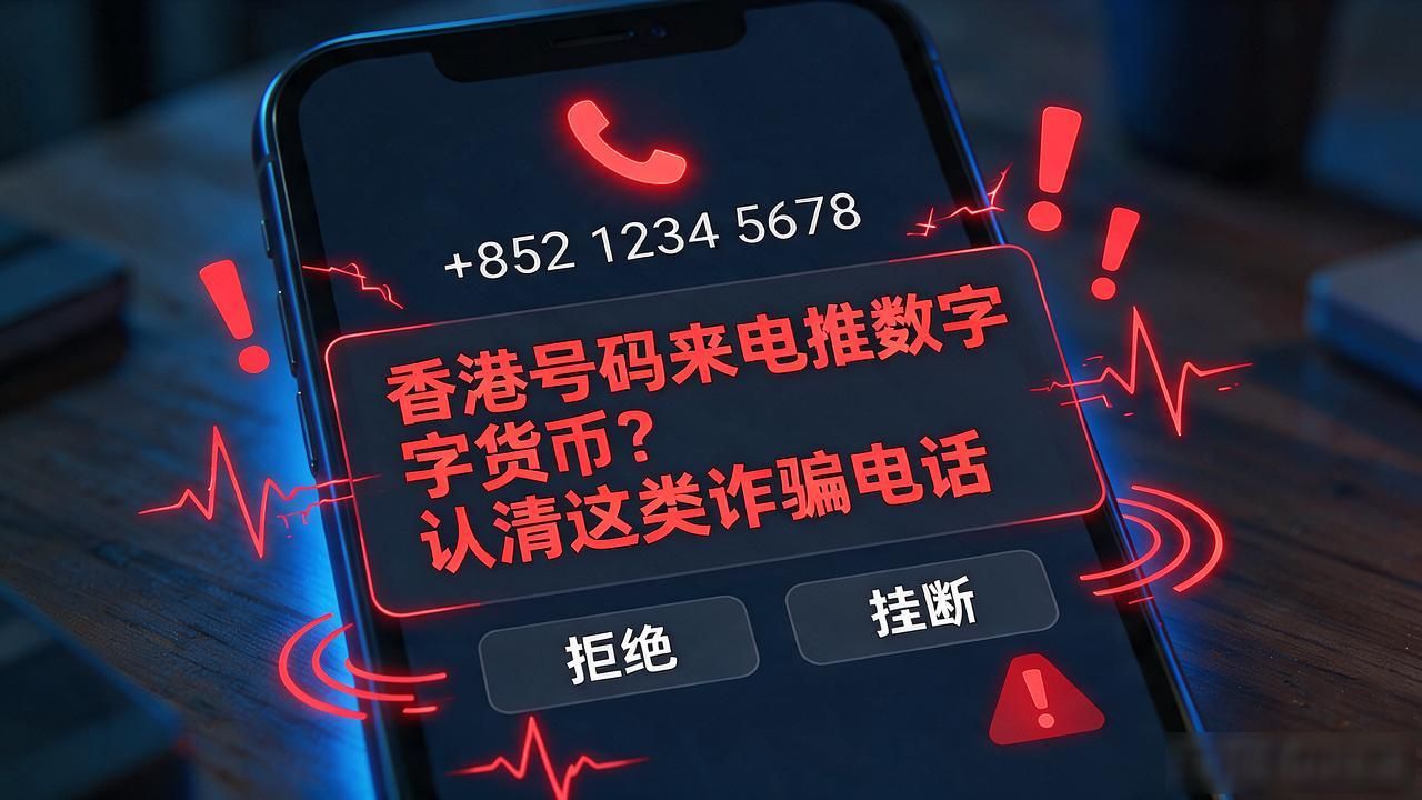 香港号码来电推数字货币？认清这类诈骗电话