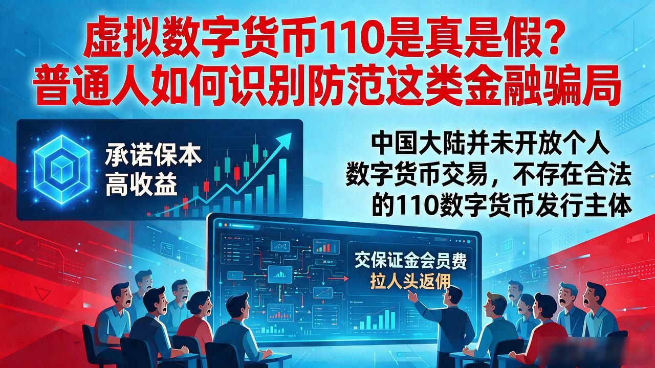 虚拟数字货币110是真是假？普通人如何识别防范这类金融骗局