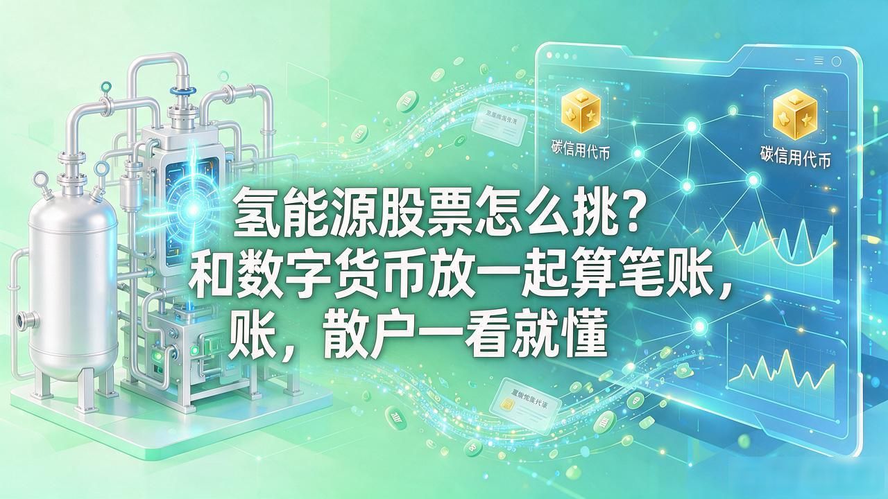 氢能源股票怎么挑？和数字货币放一起算笔账，散户一看就懂