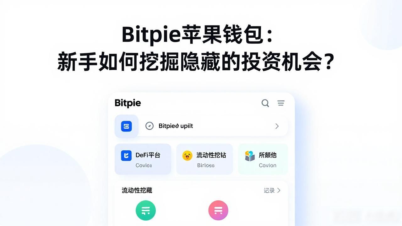 苹果设备上的Bitpie钱包_使用Bitpie钱包发现新的投资机会(苹果平台)_支持多种加密货币的Bitpie钱包