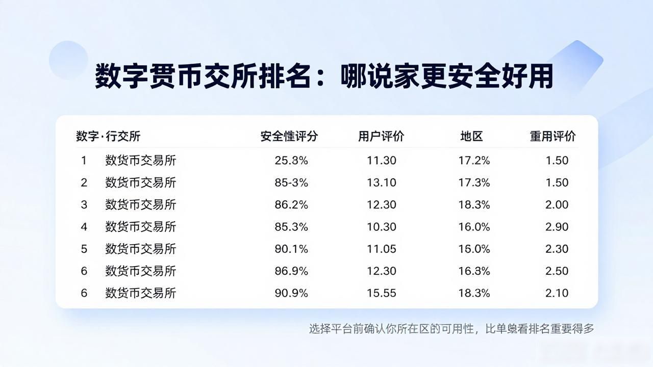 主流数字货币交易所安全性对比 靠谱加密货币平台选择指南 币安OKXBybit使用体验_数字货币交易平台排行